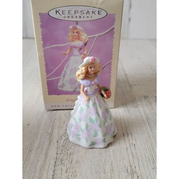 Hallmark Springtime Barbie 1995 ornament Xmas Decor Easter - Picture 2 of 6